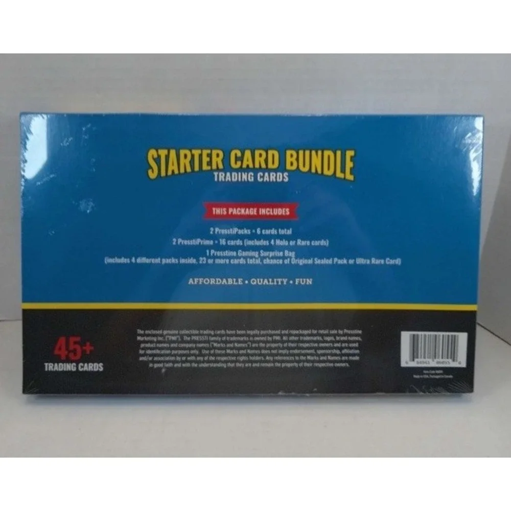 Pokémon Presstine TCG Starter Card Bundle Box with Surprise 45+ Cards 5 Packs